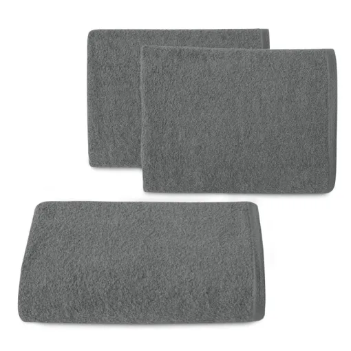 Ręcznik bawełniany gładki stalowy R46-27