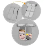 Namiot tipi dla dzieci z girlandą i światełkami szary JS-740010