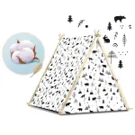 Namiot domek dla dzieci z lampką w leśne zwierzęta JS-740500