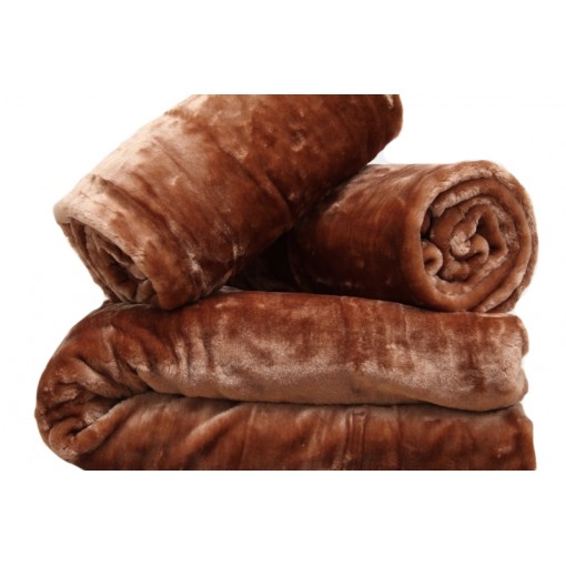 Komplet narzut na kanapę i fotele orzechowo-brązowy KGF11