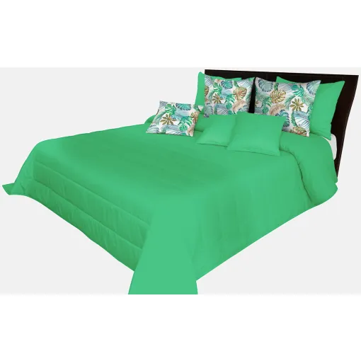 Narzuta pikowana na łóżko zielona NMN-003 Mariall
