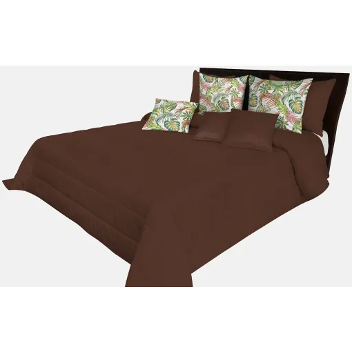 Narzuta pikowana na łóżko czekoladowa NMN-011 Mariall