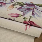Obrus gobelinowy z tkanym wzorem w magnolie OJD-02