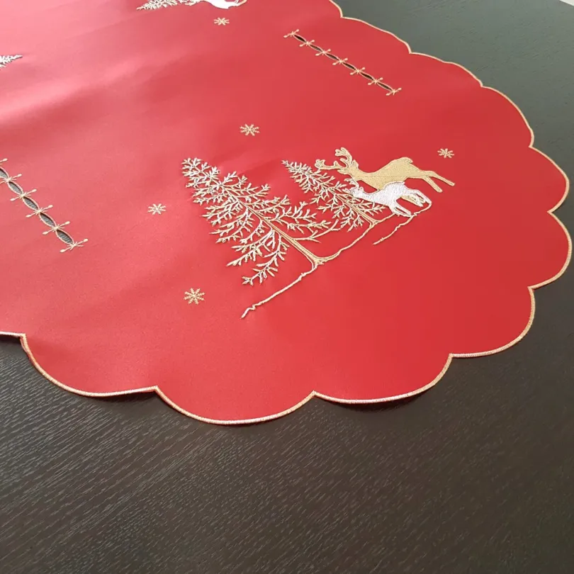 Bieżnik dekoracyjny OS-207-C-owal Kolekcja Bożonarodzeniowa