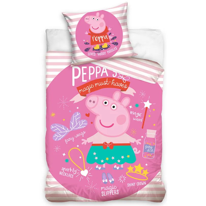 Pościel licencyjna bawełniana Świnka Peppa POA-284