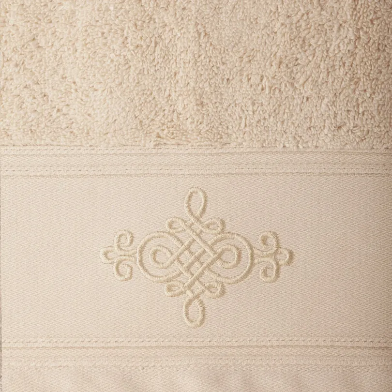Ręcznik bawełniany zdobiony ornamentem R10-02