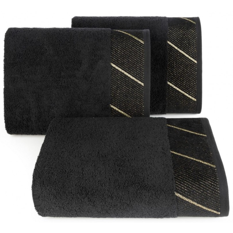Ręcznik bawełniany czarny R150-10
