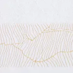 Recznik bawełniany z żakardową bordiurą kremowy R162-02