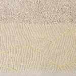 Recznik bawełniany z żakardową bordiurą beżowy R162-03