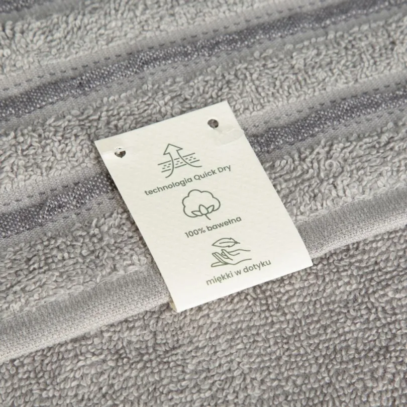 Ręcznik szybkoschnący ciemnosrebrny R165-04