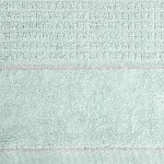Ręcznik bawełniany z welurową bordiurą miętowy R166-09