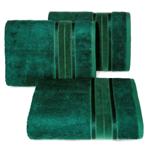 Ręcznik z włókna bambusowego c.zielony R169-10