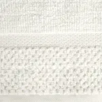 Ręcznik bawełniany z ryżową bordiurą kremowy R172-01