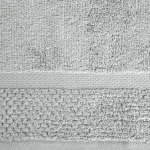 Ręcznik bawełniany z ryżową bordiurą srebrny R172-02