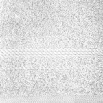 Ręcznik bawełniany biały z ozdobną bordiurą R174-01