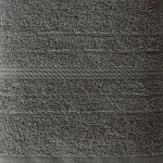 Ręcznik bawełniany stalowy z ozdobną bordiurą R174-05
