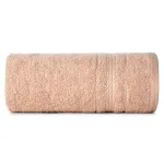 Ręcznik bawełniany pudrowy z ozdobną bordiurą R174-06