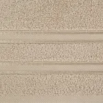 Ręcznik bawełniany beżowy z ozdobną bordiurą R175-03