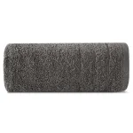 Ręcznik bawełniany stalowy z ozdobną bordiurą R176-05