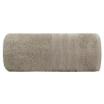 Ręcznik bawełniany z bordiurą beżowy R179-02