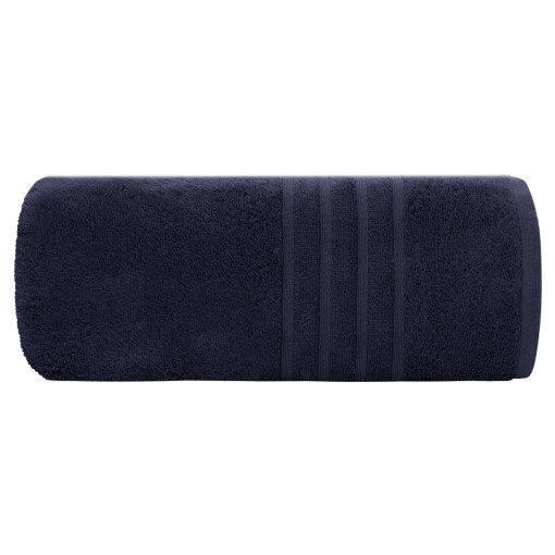 Ręcznik bawełniany z bordiurą granatowy R179-05