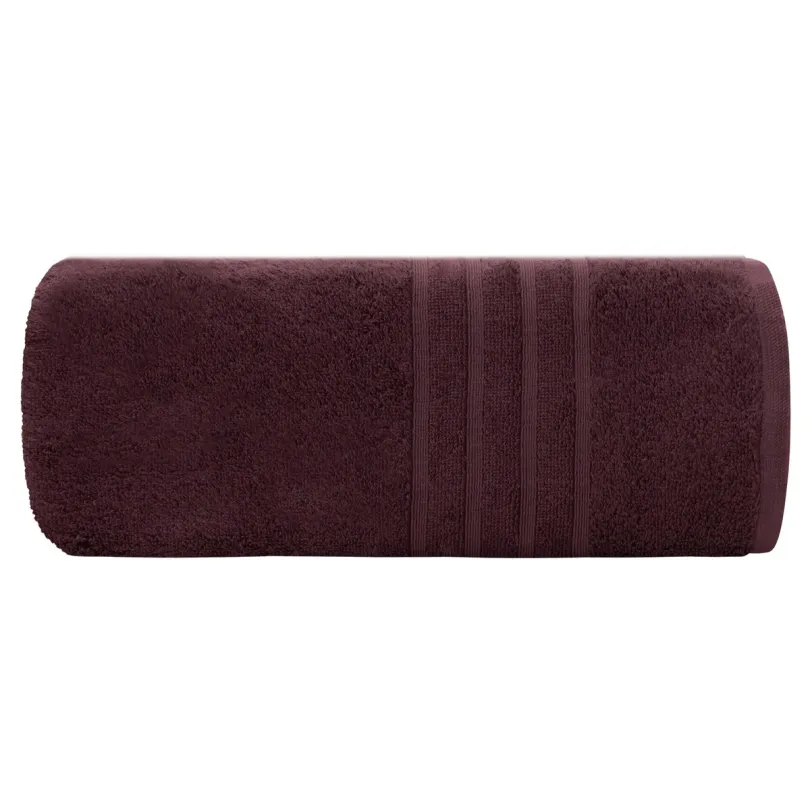 Ręcznik bawełniany z bordiurą bordowy R179-06
