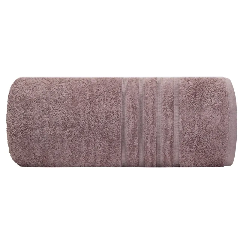 Ręcznik bawełniany z bordiurą różowy R179-07