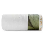 Ręcznik bawełniany biały z ozdobną bordiurą R183-01