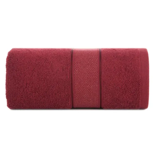 Ręcznik bawełniany z bordiurą przetkaną błyszczącą nicią R194-13