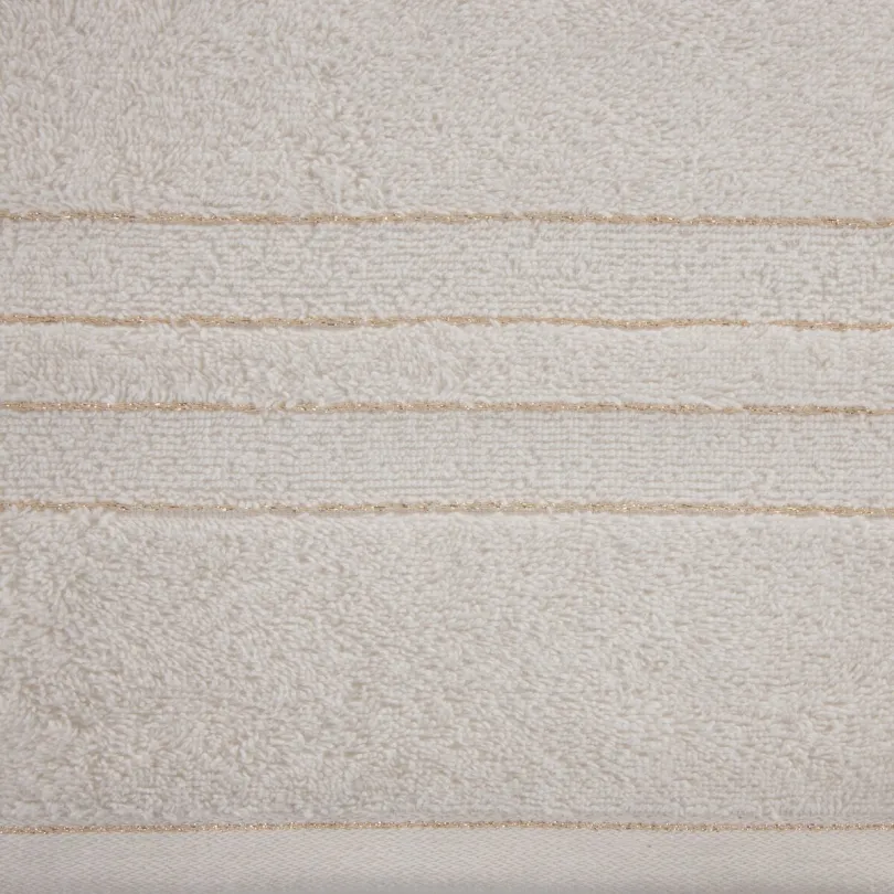 Ręcznik bawełniany z bordiurą zdobioną błyszczącą nicią R197-01