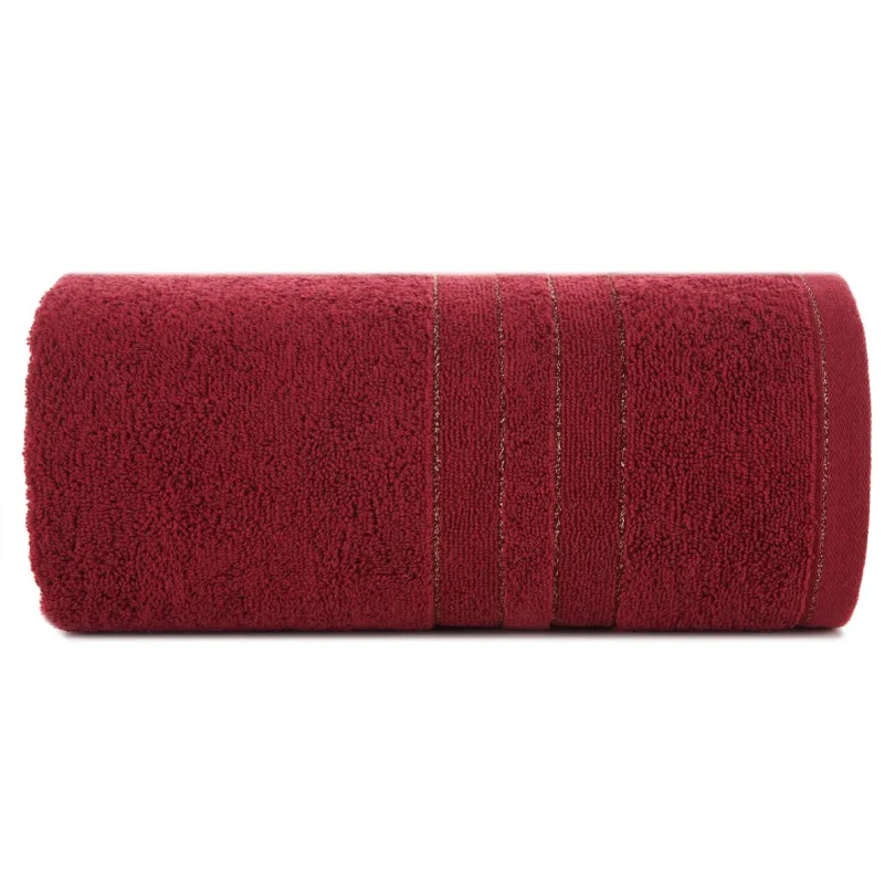 Ręcznik bawełniany z bordiurą zdobioną błyszczącą nicią R197-13
