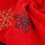 Ręcznik świąteczny zdobiony płatkami śniegu R200-02