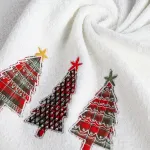 Ręcznik świąteczny z aplikacją i dżetami R203-05