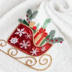 Ręcznik świąteczny z aplikacją R203-23