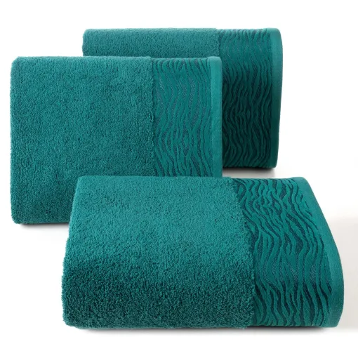 Ręcznik bawełniany z żakardową bordiurą R205-04
