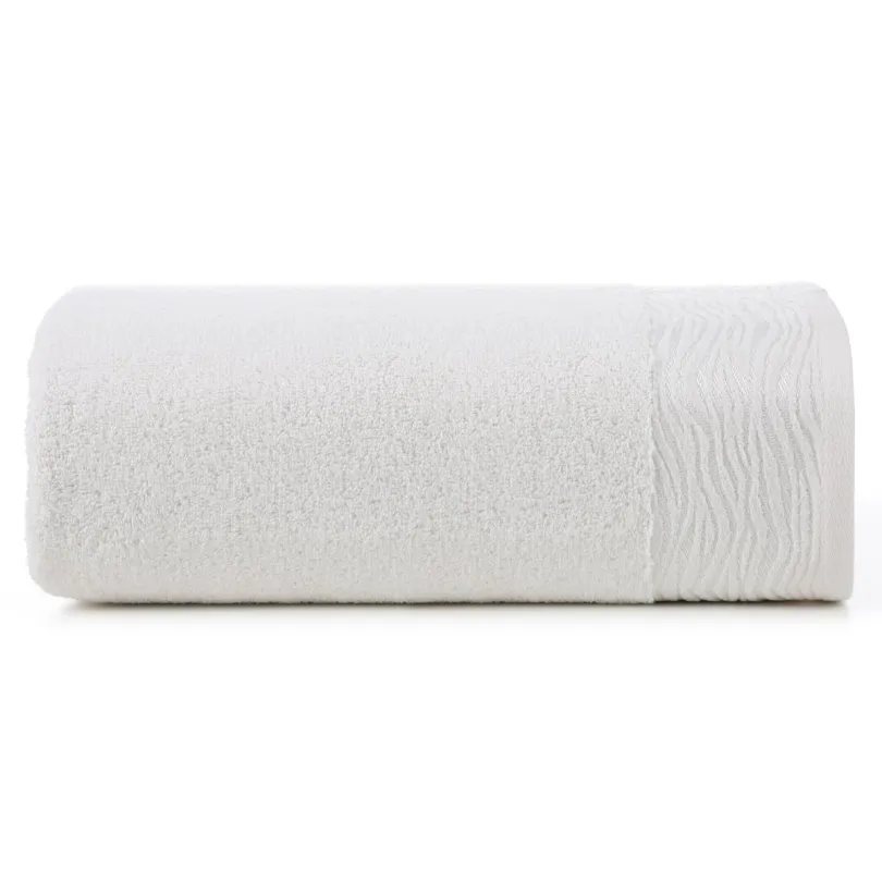 Ręcznik bawełniany z żakardową bordiurą R205-02