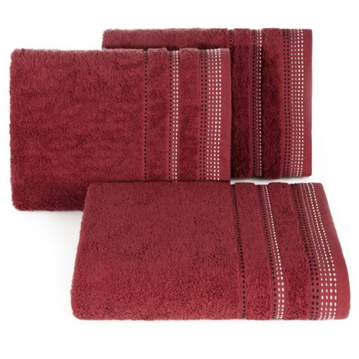 Ręcznik bawełniany bordowy R3