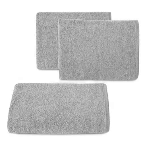 Ręcznik bawełniany gładki srebrny R46-16