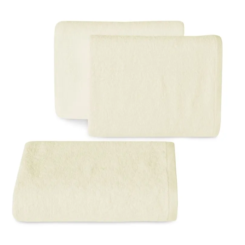 Ręcznik bawełniany gładki kremowy R46-02