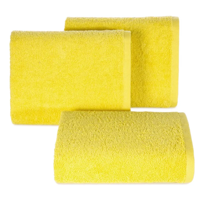 Ręcznik bawełniany gładki żółty R46-06