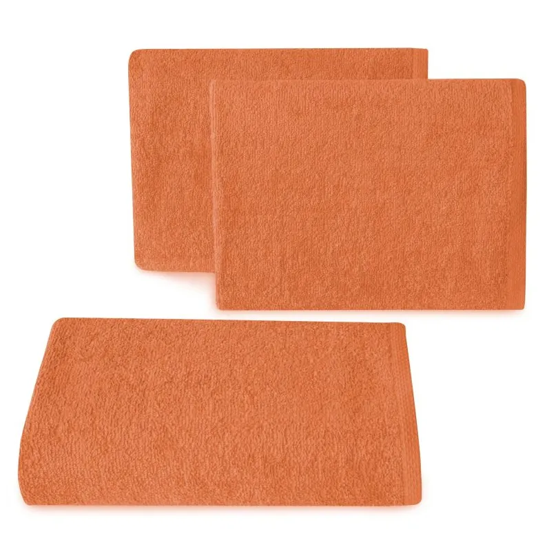 Ręcznik bawełniany gładki pomarańczowy R46-07
