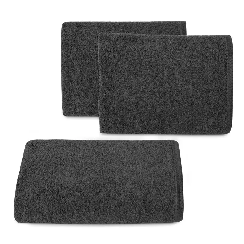 Ręcznik bawełniany gładki czarny R46-18