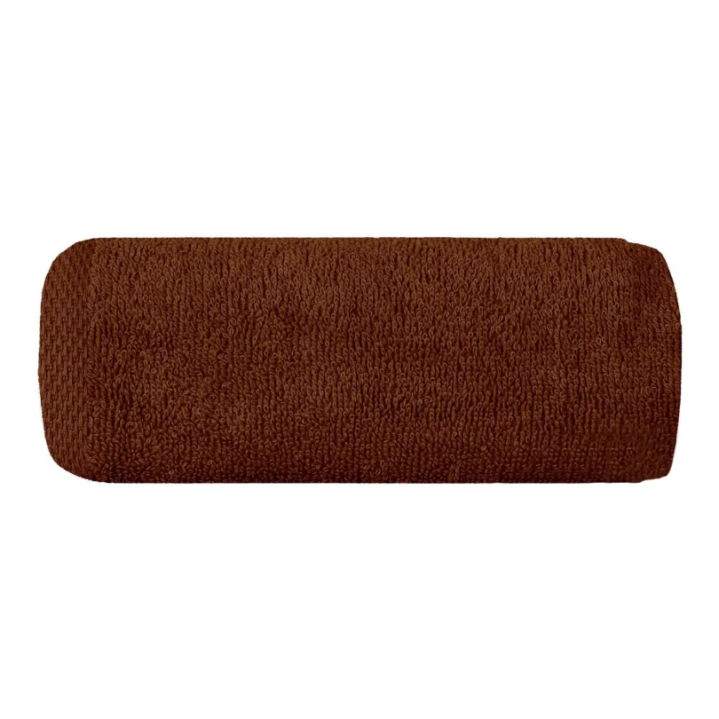 Ręcznik bawełniany gładki brązowy R46-04