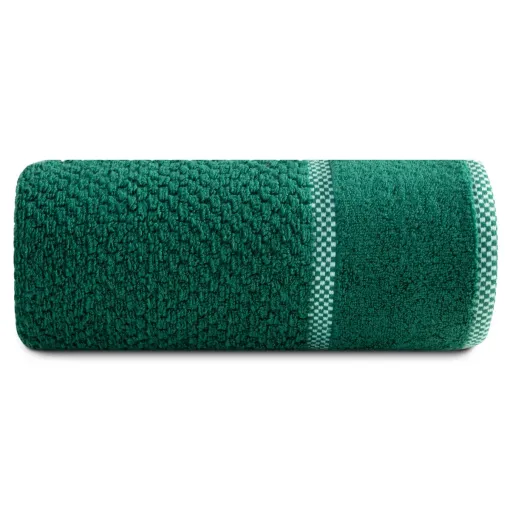 Ręcznik bawełniany z tłoczeniem w krateczkę i bordiurą R96-11