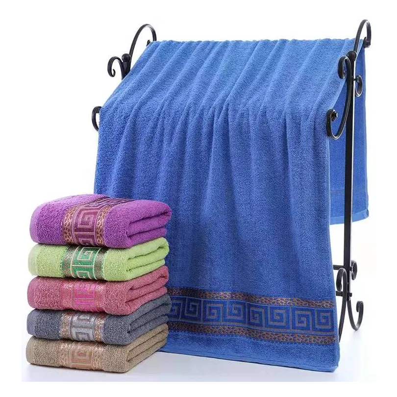 Ręcznik bawełniany z haftem c.niebieski RBX-04