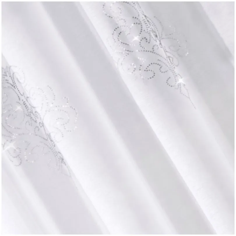 Zasłono-firana dekoracyjna biała ZFSA1 140x250
