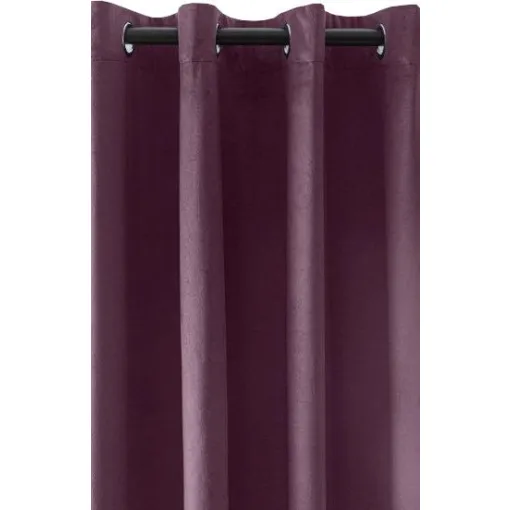 Zasłona welwetowa fioletowa na kołach ZKMR-03