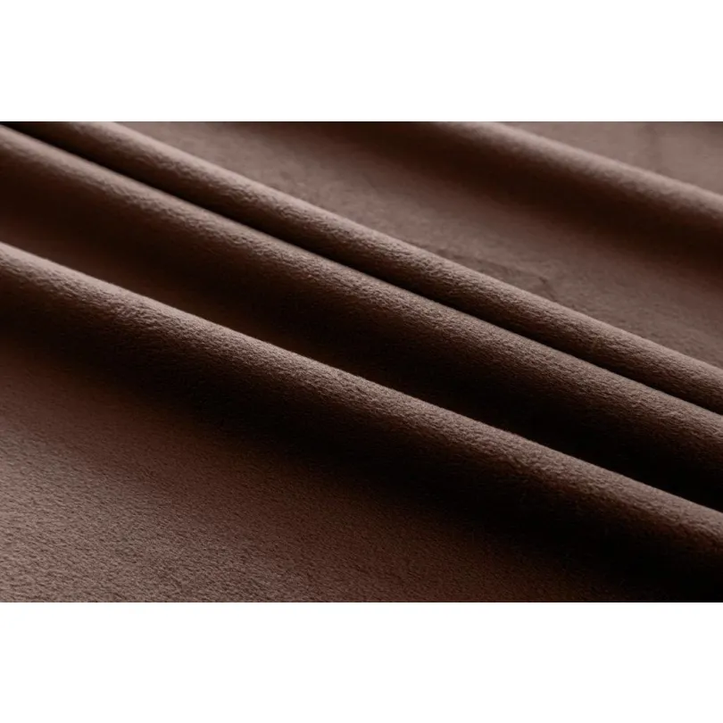Zasłona welwetowa czekoladowa na taśmie ZMR-08