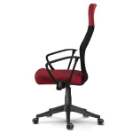 Fotel biurowy z mikrosiatki Sofotel Sydney czerwono-czarny