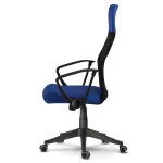 Fotel biurowy z mikrosiatki Sofotel Sydney niebiesko-czarny